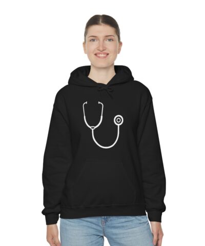 Stethoscope Medical Hospital Kapşonlu 3 İplik Şardonlu Unisex - Görsel 5