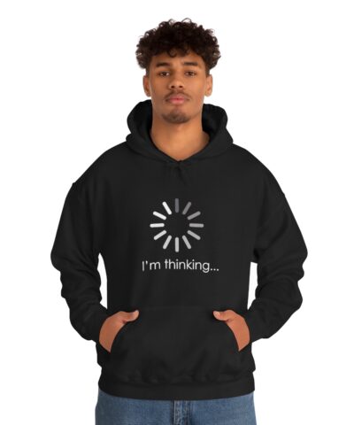 I'm thinking... Kapşonlu 3 İplik Şardonlu Unisex - Görsel 4