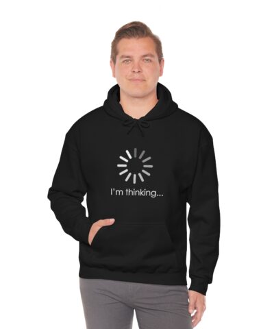 I'm thinking... Kapşonlu 3 İplik Şardonlu Unisex - Görsel 6