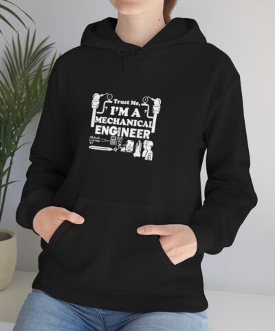 Trust Me I'm Mechanical Engineer Kapşonlu 3 İplik Şardonlu Unisex - Görsel 6