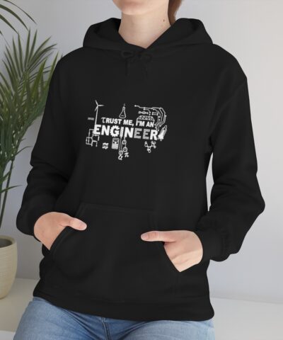 Trust Me I'm An Engineer Kapşonlu 3 İplik Şardonlu Unisex