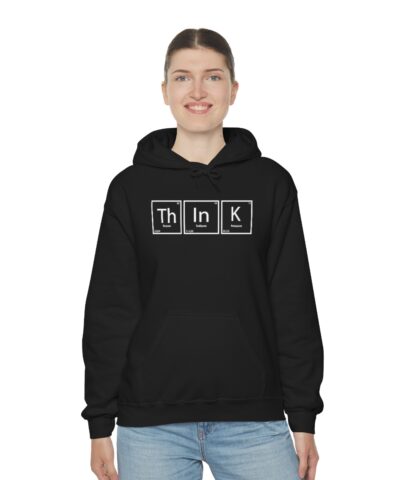 Think Kimya Science, Bilim Molecule Atom Element Kapşonlu 3 İplik Şardonlu Unisex - Görsel 5