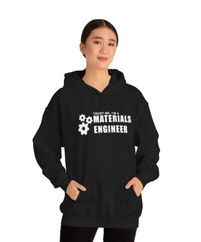 Turst Me I'm A Materials Engineer Kapşonlu 3 İplik Şardonlu Unisex - Görsel 3