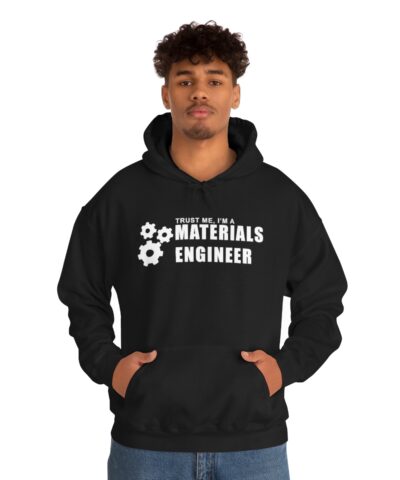 Turst Me I'm A Materials Engineer Kapşonlu 3 İplik Şardonlu Unisex - Görsel 4