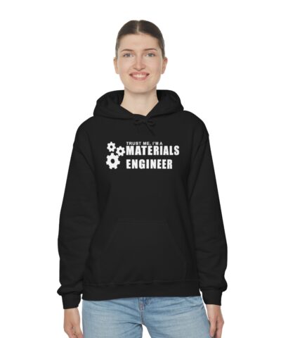 Turst Me I'm A Materials Engineer Kapşonlu 3 İplik Şardonlu Unisex - Görsel 5