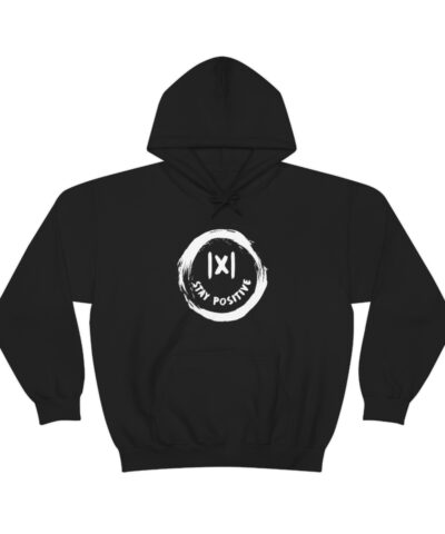 Alternative view of Stay Positive Math Kapşonlu 3 İplik Şardonlu Unisex