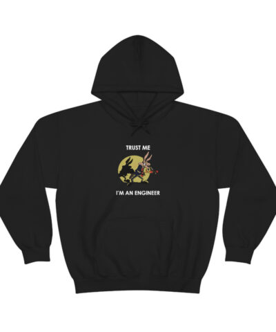 Coyote Trust Me I'm An Engineer Road Runner Kapşonlu 3 İplik Şardonlu Unisex - Görsel 4