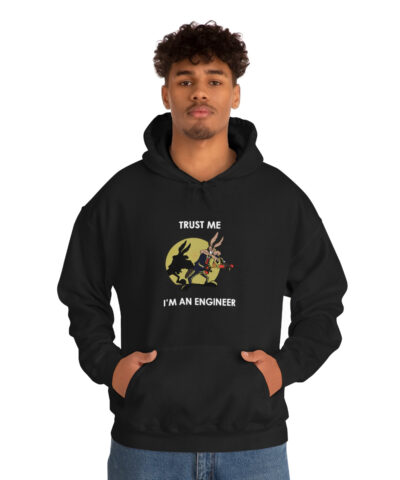 Alternative view of Coyote Trust Me I'm An Engineer Road Runner Kapşonlu 3 İplik Şardonlu Unisex