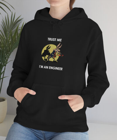 Coyote Trust Me I'm An Engineer Road Runner Kapşonlu 3 İplik Şardonlu Unisex