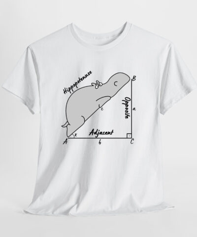 Hippopotenuse - Hipotenüs - Hipopotam Matematik Geometri Unisex Tişört