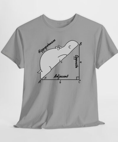Alternative view of Hippopotenuse - Hipotenüs - Hipopotam Matematik Geometri Unisex Tişört