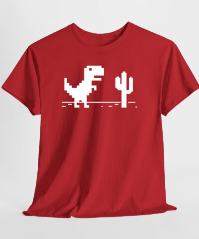 Internet Broken Dino Google Unisex Tişört - Görsel 4