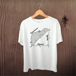 Hippopotenuse - Hipotenüs - Hipopotam Matematik Geometri Unisex Tişört