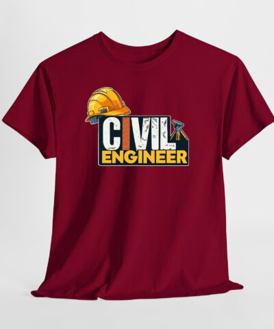 Civil Engineer Unisex Tişört - Görsel 4