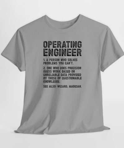 Operating Engineer Unisex Tişört - Görsel 3