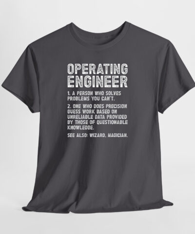 Operating Engineer Unisex Tişört - Görsel 4