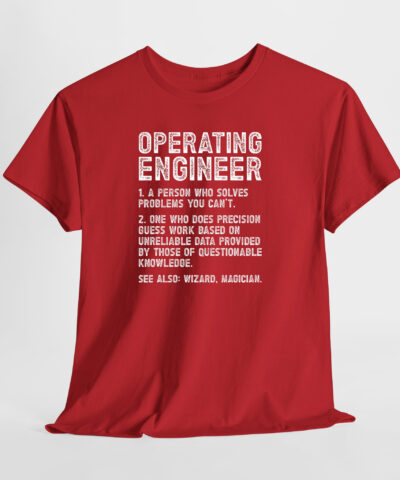 Operating Engineer Unisex Tişört - Görsel 5