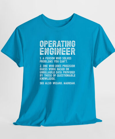 Operating Engineer Unisex Tişört - Görsel 9