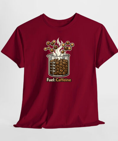 Fuel: Caffeine Unisex Tişört - Görsel 4