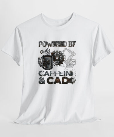 Powered By Caffeine & Cad Unisex Tişört