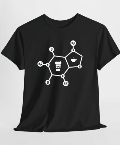 Kahve Molekül Unisex Tişört - Görsel 9