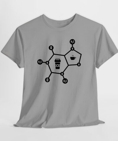 Kahve Molekül Unisex Tişört - Görsel 4