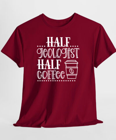 Half Geologist Half Coffee Unisex Tişört - Görsel 4