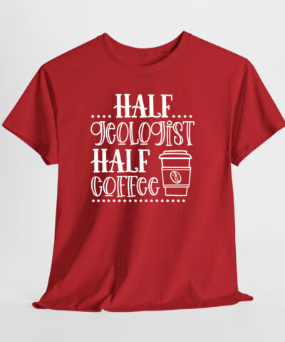 Half Geologist Half Coffee Unisex Tişört - Görsel 5