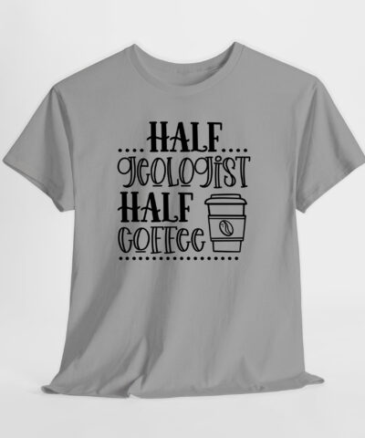 Alternative view of Half Geologist Half Coffee Unisex Tişört