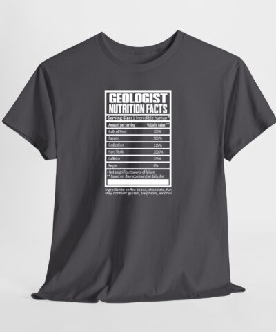 Geologist Nutrition Facts Unisex Tişört - Görsel 4