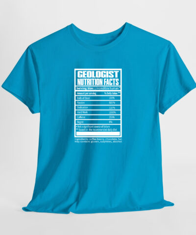 Geologist Nutrition Facts Unisex Tişört - Görsel 9