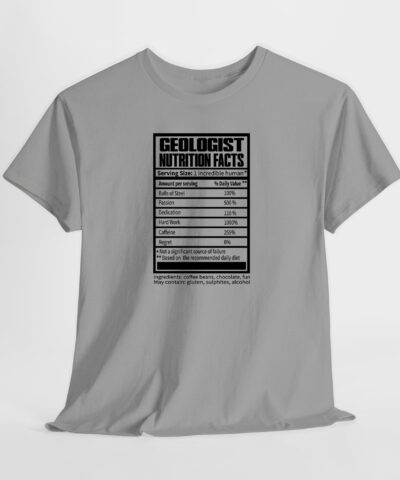 Geologist Nutrition Facts Unisex Tişört - Görsel 3