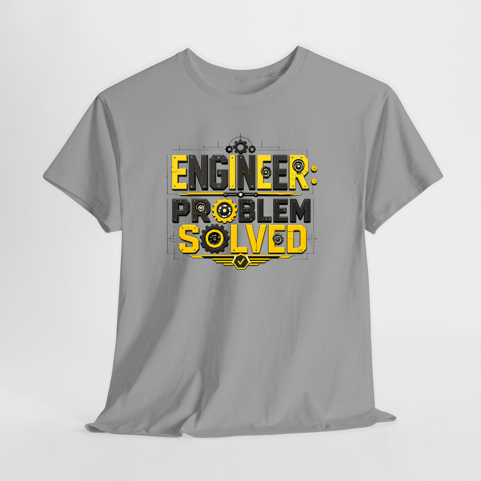 Engineer Problem Solved Unisex Tişört - Görsel 3