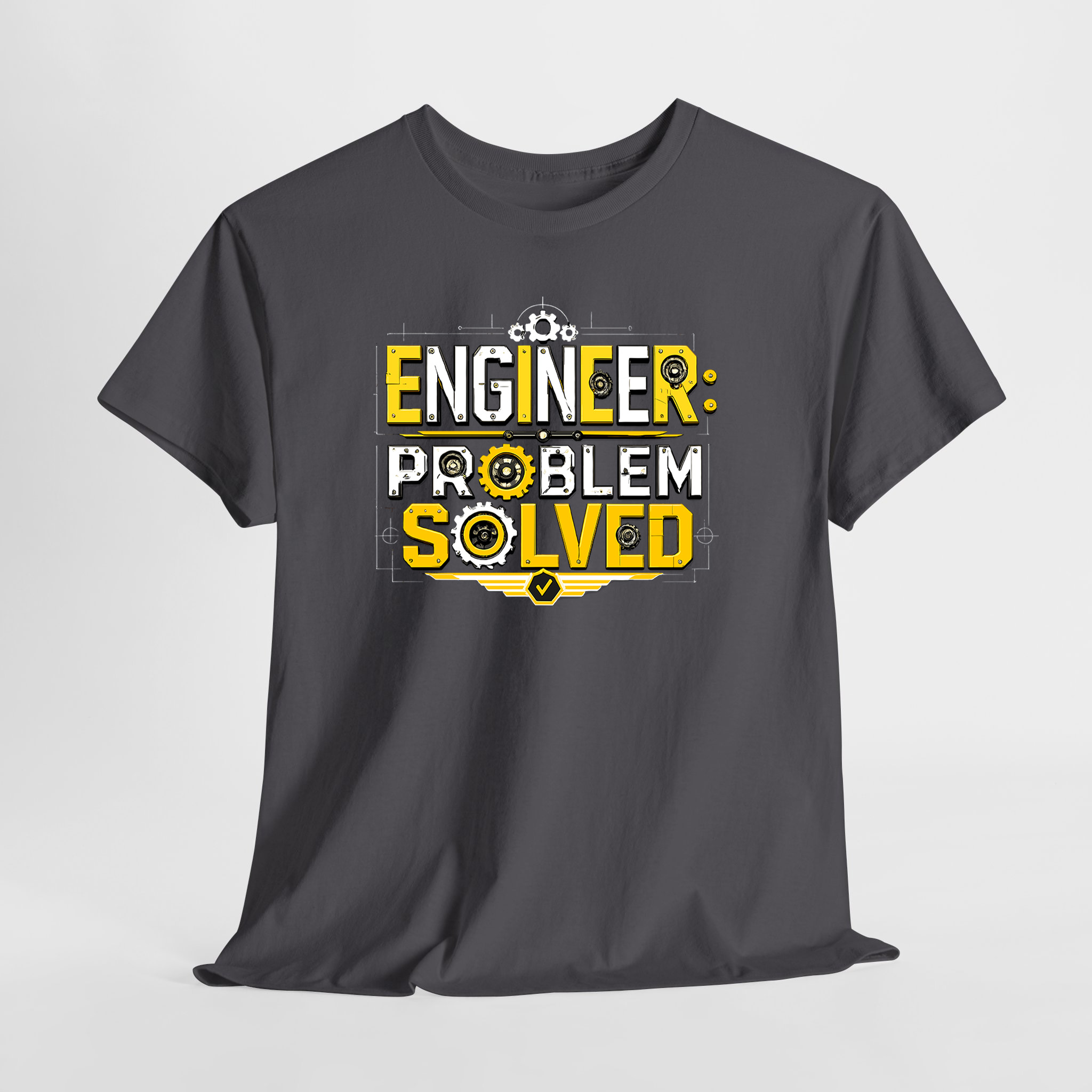 Engineer Problem Solved Unisex Tişört - Görsel 4