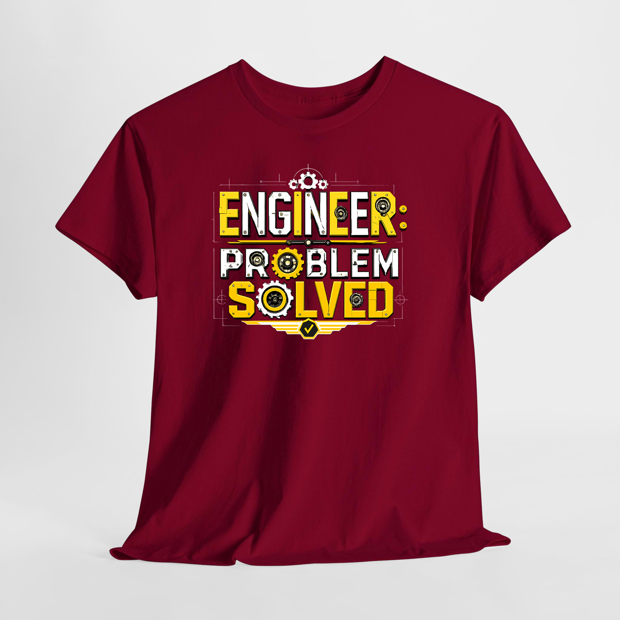 Engineer Problem Solved Unisex Tişört - Görsel 5