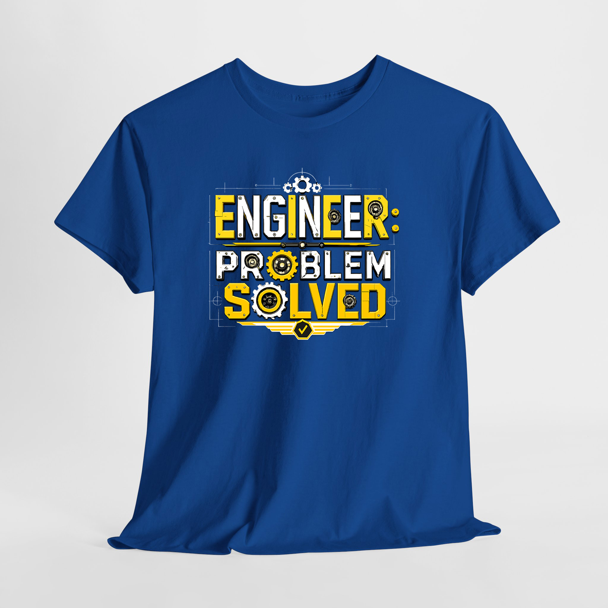 Engineer Problem Solved Unisex Tişört - Görsel 7