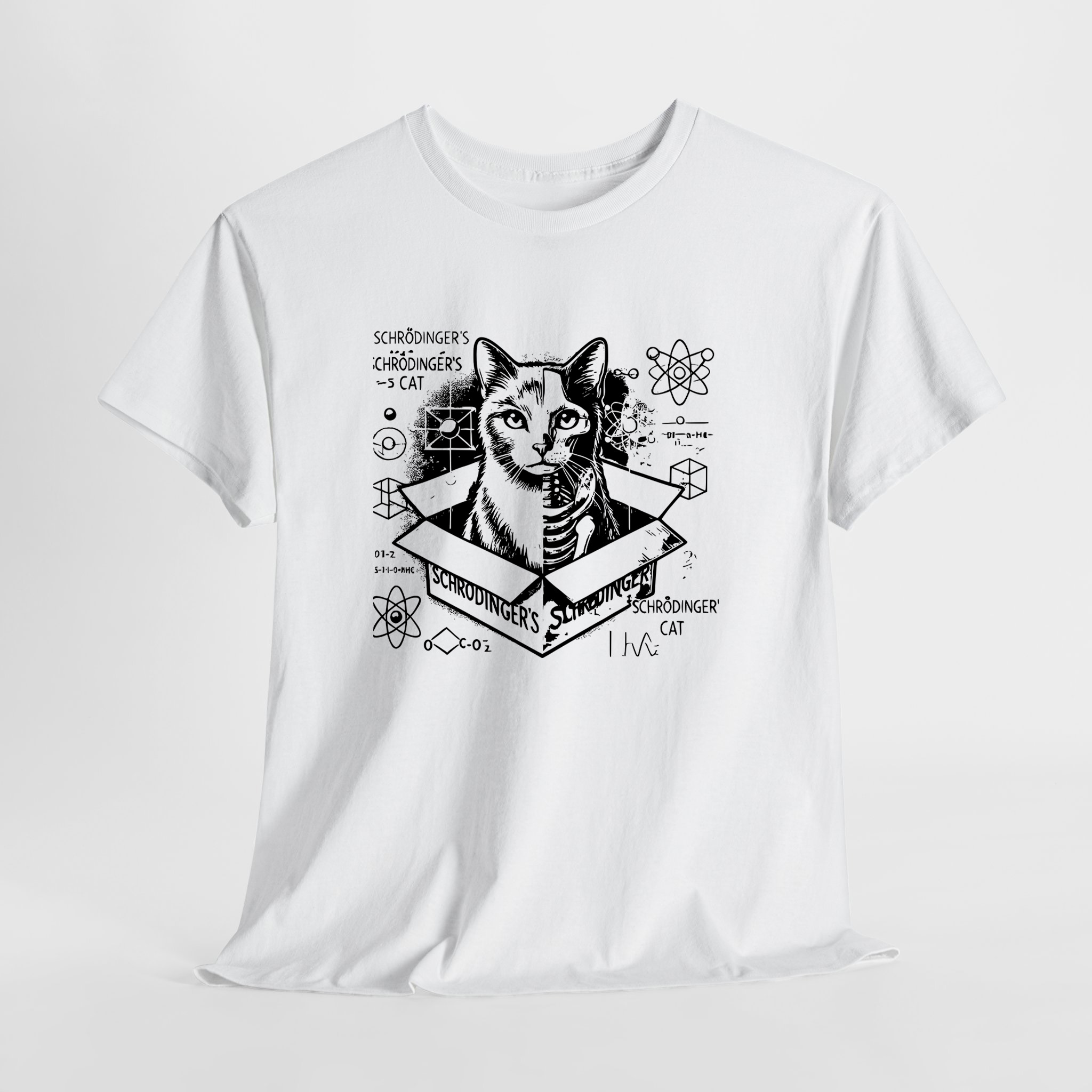 Schrödinger's Cat Unisex Tişört - Görsel 2
