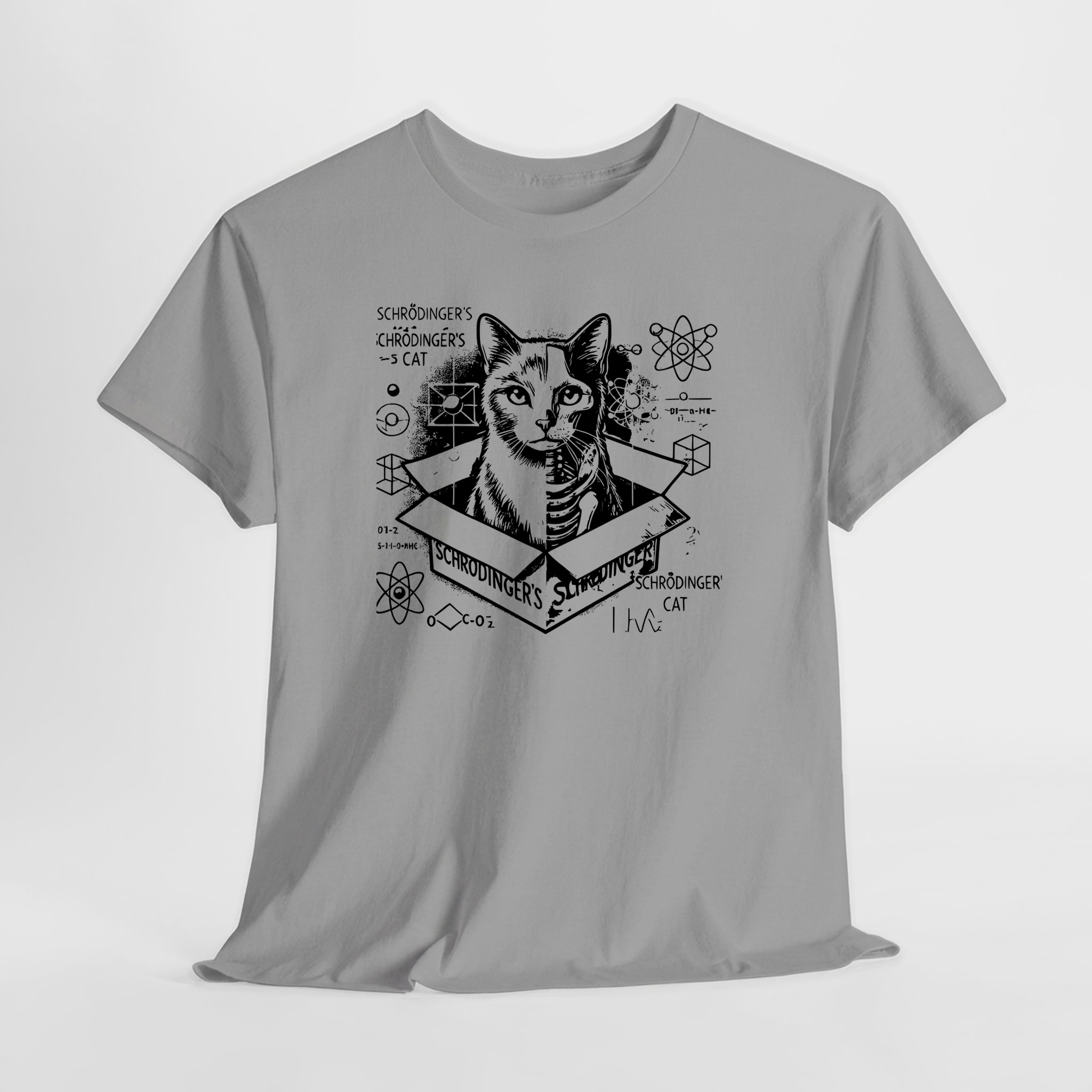 Schrödinger's Cat Unisex Tişört - Görsel 3