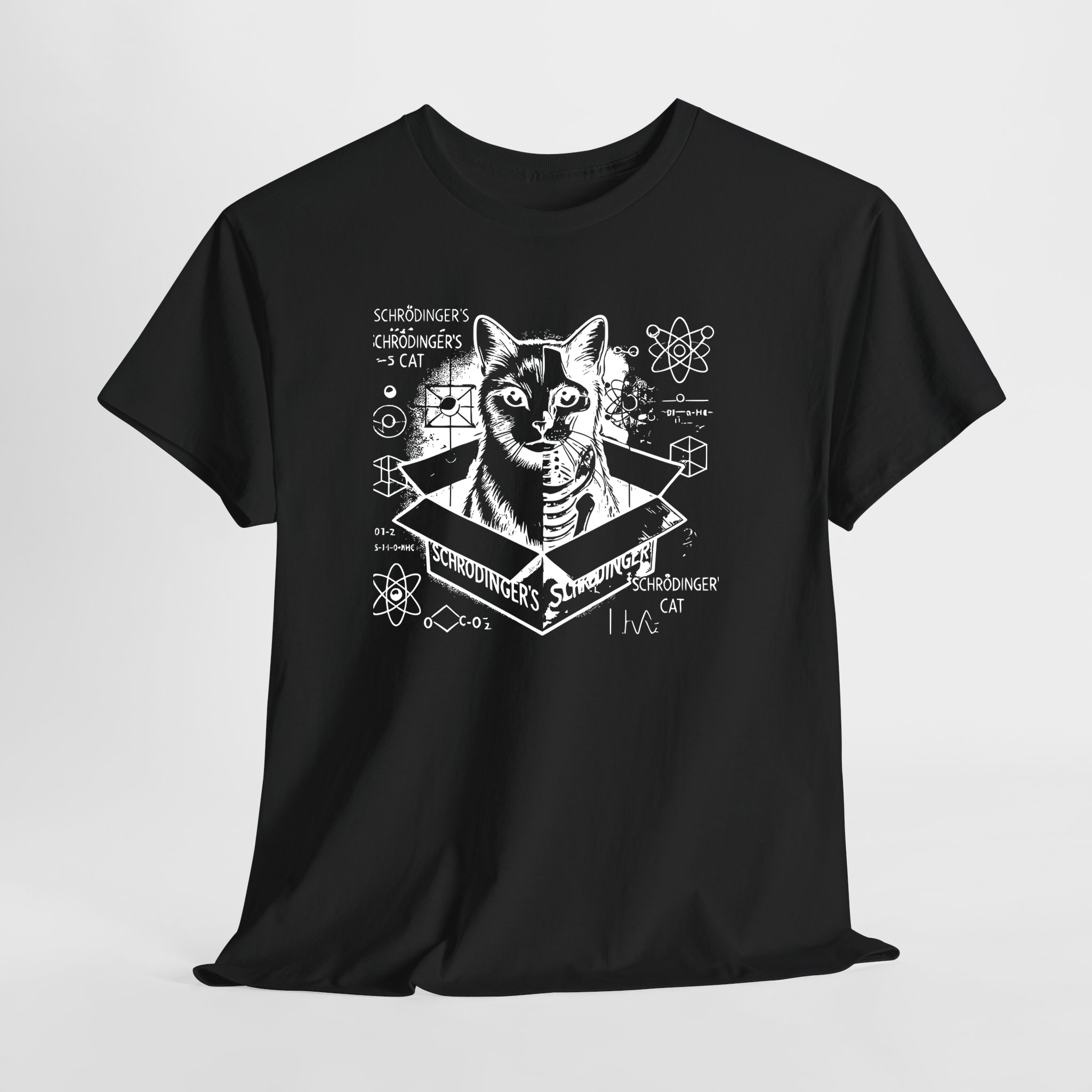 Schrödinger's Cat Unisex Tişört - Görsel 8
