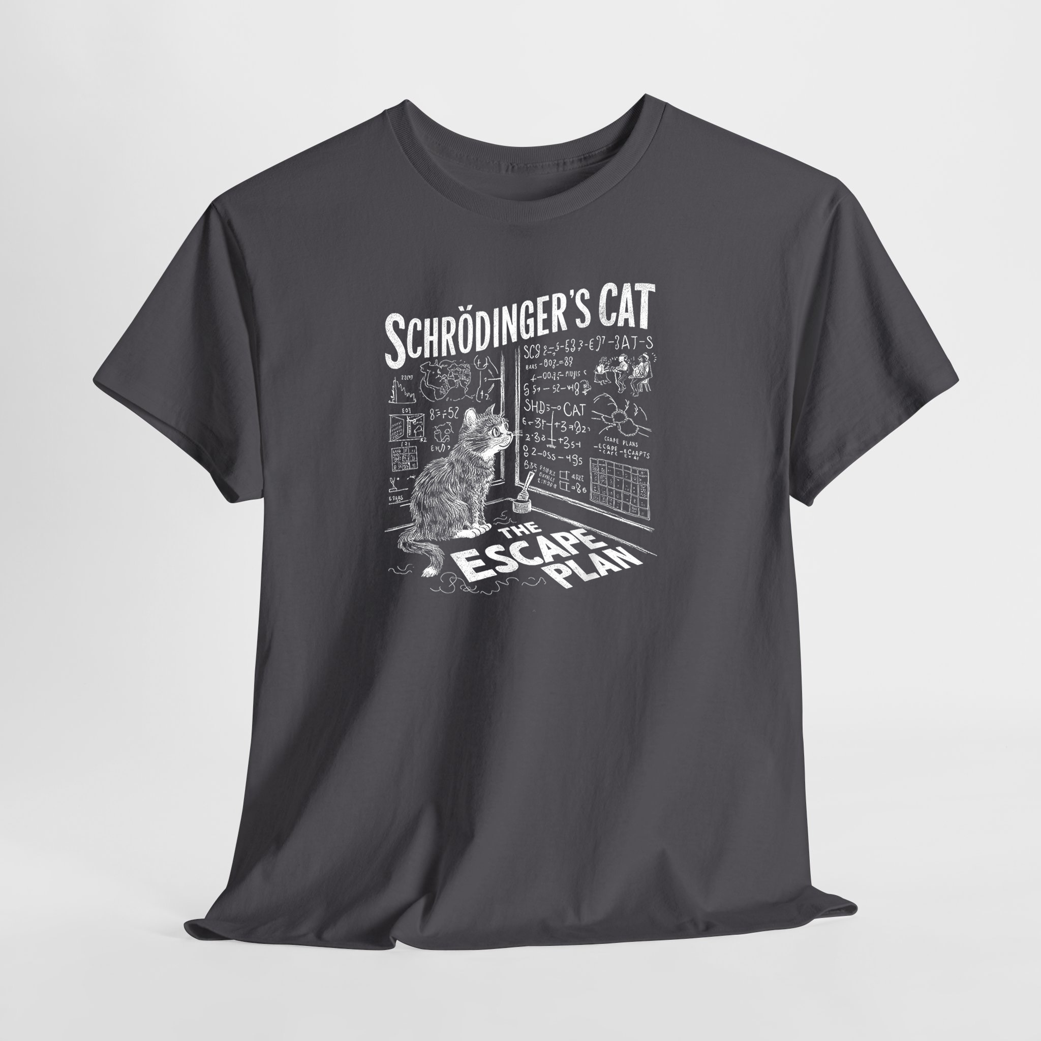 Schrödinger's Cat The Escape Plan Unisex Tişört - Görsel 3
