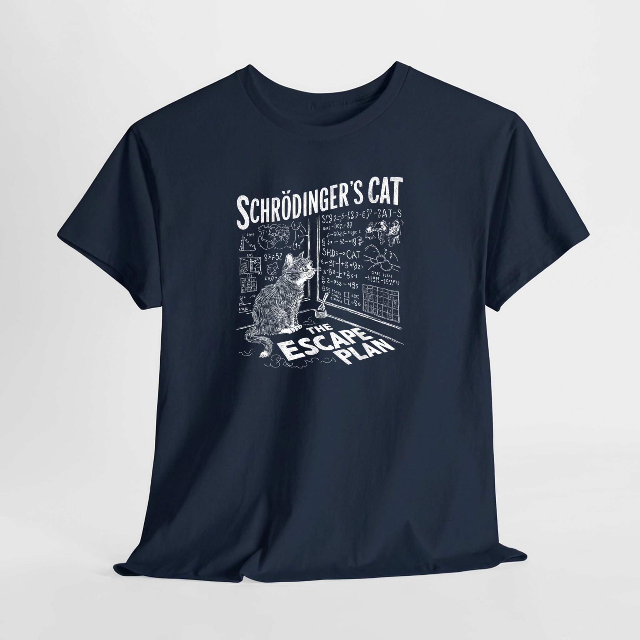 Schrödinger's Cat The Escape Plan Unisex Tişört - Görsel 6