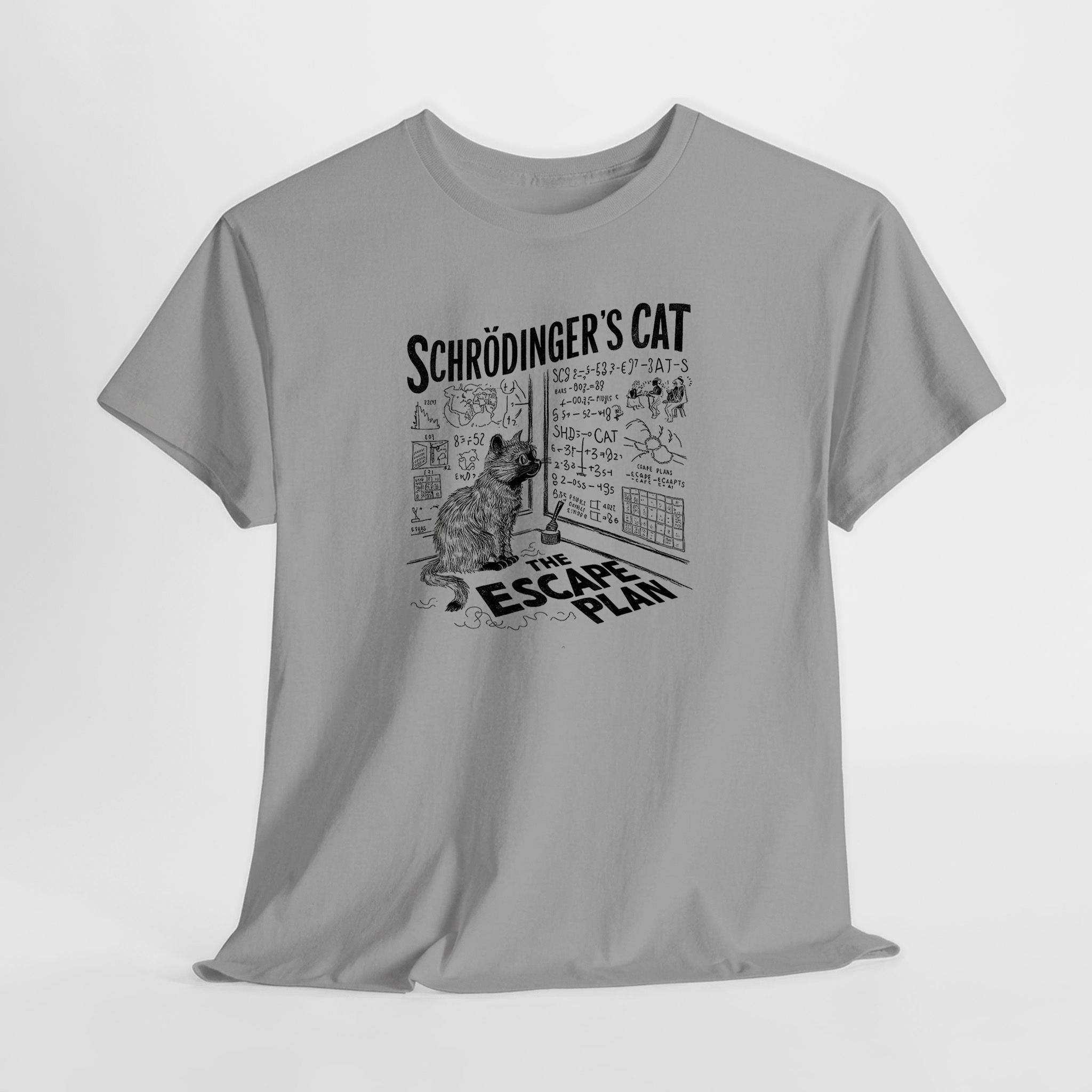 Schrödinger's Cat The Escape Plan Unisex Tişört - Görsel 2