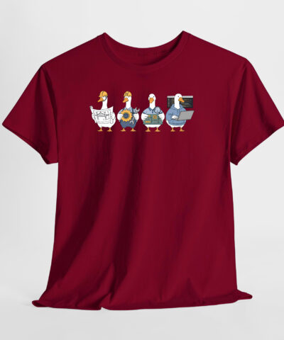 Engineer Goose Unisex Tişört - Görsel 5