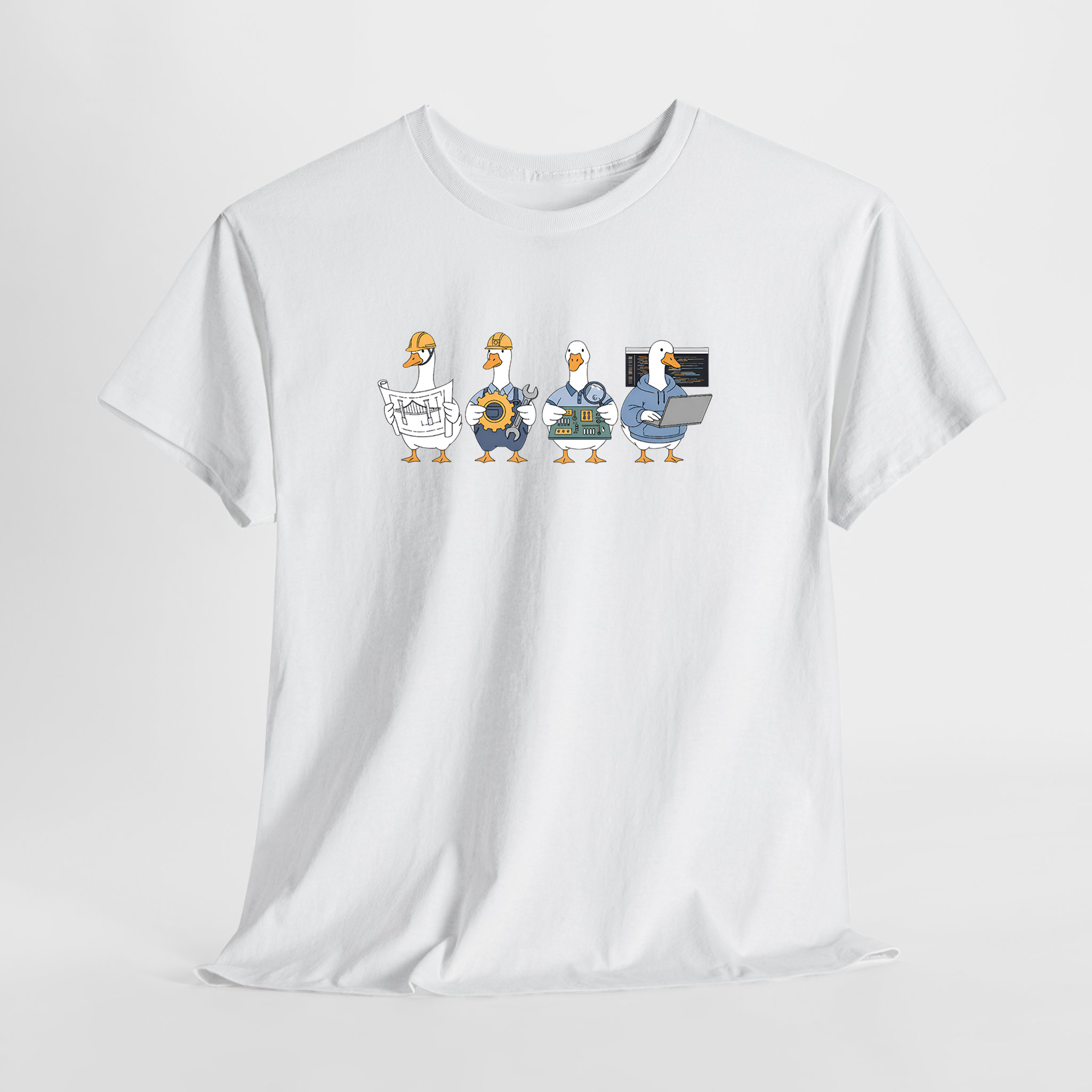 Engineer Goose Unisex Tişört - Görsel 2