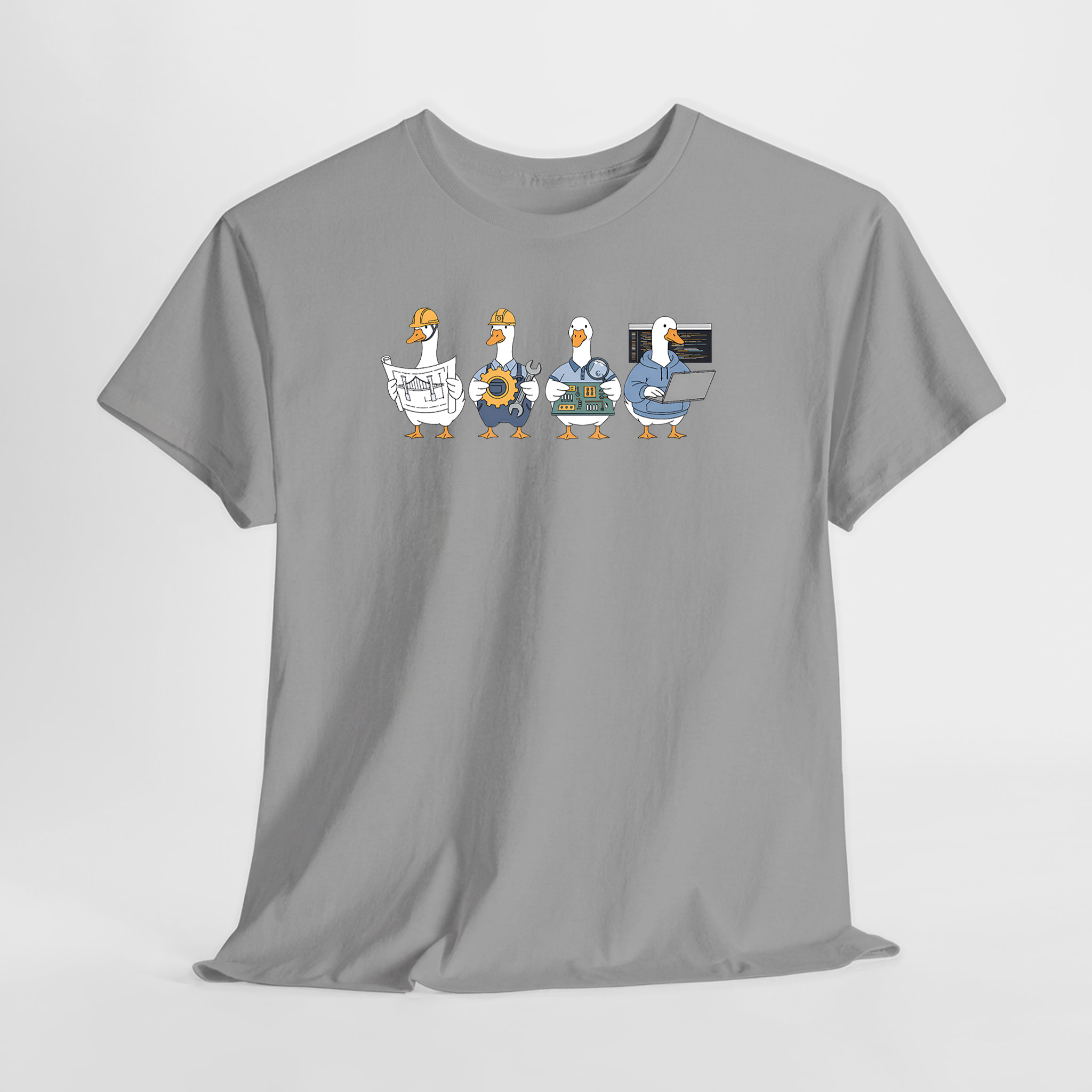 Engineer Goose Unisex Tişört - Görsel 3