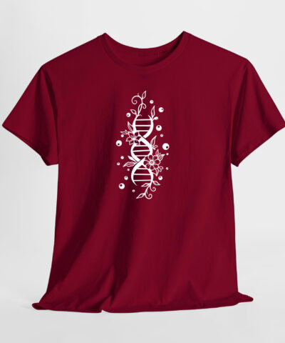 Çiçekli DNA Unisex Tişört - Görsel 7