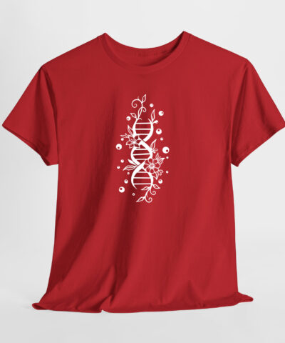 Çiçekli DNA Unisex Tişört - Görsel 8
